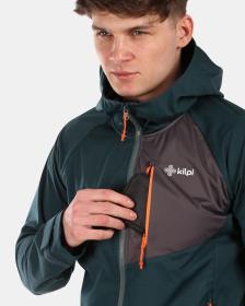 KILPI BELTRA-M Tmavě zelená pánská softshellová bunda