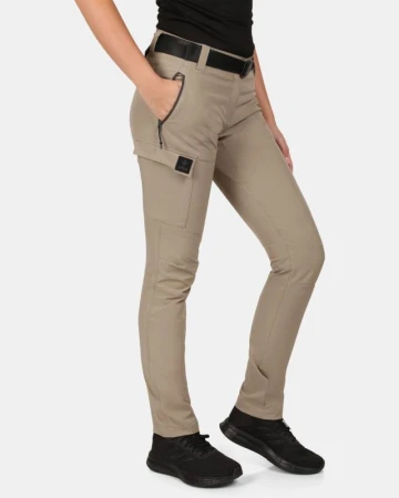 KILPI BELVELA-W Khaki dámské outdoorové kalhoty