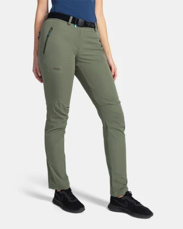 Kilpi BELVELA-W khaki dámské outdoorové kalhoty