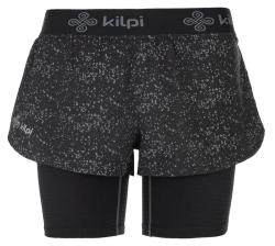 Kilpi BERGEN-W čierne dámske bežecké šortky