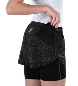 Kilpi BERGEN-W černé dámské běžecké šortky