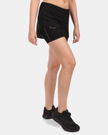 KILPI BERGEN-W Čierne dámske bežecké šortky
