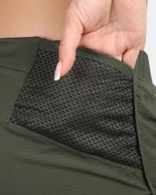 KILPI BERGEN-W Tmavě zelené dámské běžecké šortky