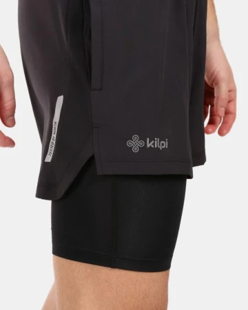 KILPI BRAGA-M Černé pánské běžecké kraťasy