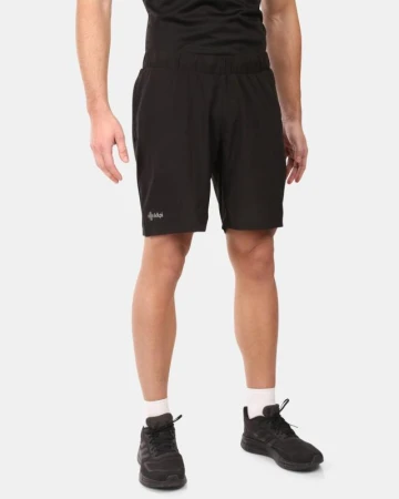 KILPI BRAY-M Černé pánské fitness šortky KILPI BRAY-M Černé pánské fitness šortky