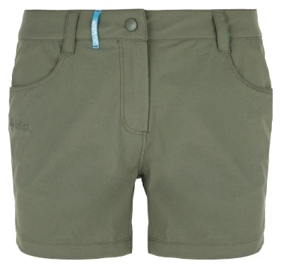 Kilpi BREE-W khaki dámské outdoorové kraťasy