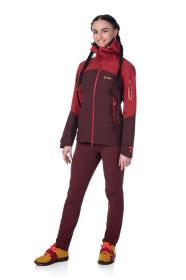 Kilpi BRODELIA-W tmavě červené dámské outdoorové kalhoty