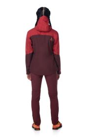 Kilpi BRODELIA-W tmavo červené dámske outdoorové nohavice