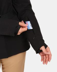 KILPI CARRIE-W Černá dámská lyžařská bunda POUZE 38 (VÝPRODEJ)