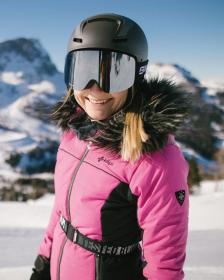 KILPI CARRIE-W Růžová dámská lyžařská bunda