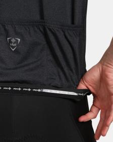 KILPI CAVALET-M Černý cyklistický dres + KILPI HIXON-M Černé cyklistické kraťasy