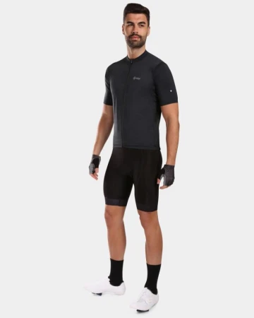 KILPI CAVALET-M Černý cyklistický dres + Kilpi MURIA-M modré cyklistické kraťasy