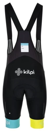 KILPI CAVALET-M Žlutý cyklistický dres + Kilpi MURIA-M modré cyklistické kraťasy