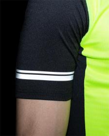 KILPI CAVALET-M Žlutý cyklistický dres + KILPI PRESSURE-M Černé cyklistické šortky