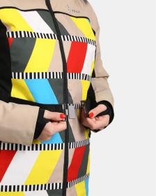 KILPI CLAIR-W Béžová dámská lyžařská bunda