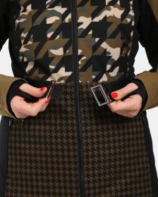 KILPI CLAIR-W Khaki dámská lyžařská bunda