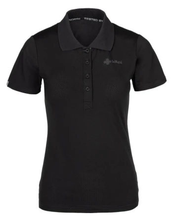 Kilpi COLLAR-W černé dámské polo tričko Kilpi COLLAR-W černé dámské polo tričko