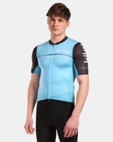 KILPI CORRIDOR-M Světle modrý cyklistický dres + KILPI HIXON-M Černé cyklistické kraťasy