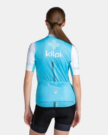 KILPI CORRIDOR-W Modrý cyklistický dres + Kilpi TRACKEE-W černé cyklistické kraťasy