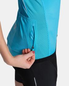 KILPI CORRIDOR-W Modrý cyklistický dres + Kilpi TRACKEE-W černé cyklistické kraťasy