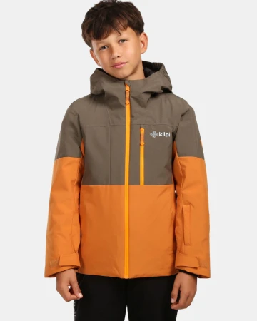 KILPI DENVER-JB Khaki dětská lyžařská bunda