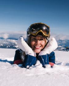 KILPI DEVINE-W Biele dámske lyžiarske rukavice