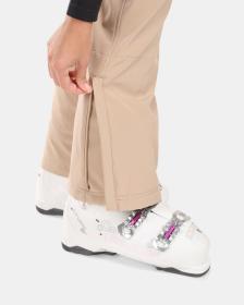 KILPI DIONE-W Béžové dámské softshellové lyžařské kalhoty