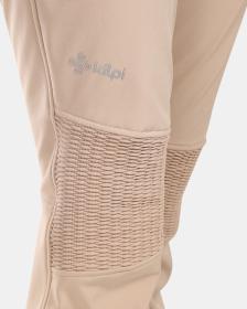 KILPI DIONE-W Béžové dámské softshellové lyžařské kalhoty