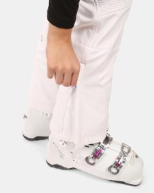 KILPI DIONE-W Bílé dámské softshellové lyžařské kalhoty