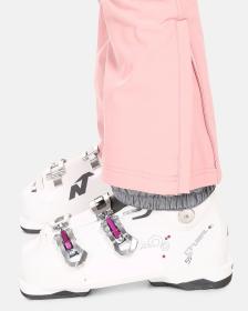 KILPI DIONE-W Svetloružové dámske softshellové lyžiarske nohavice