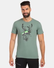 KILPI DISCOVER-M Khaki pánske tričko