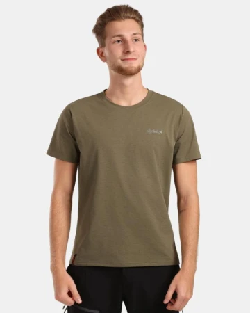 KILPI DIXIE-M Khaki pánské funkční tričko