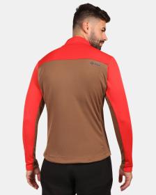 KILPI ERIN-M Hnědá pánská fleecová mikina