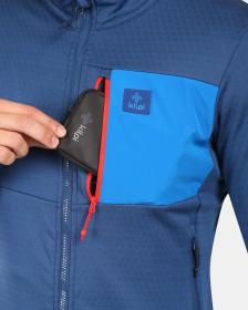 KILPI ERIN-M Tmavě modrá pánská fleecová mikina