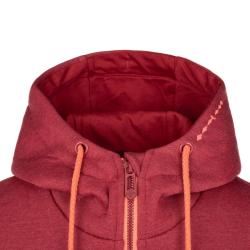 KILPI ERRY-W Tmavě červená dámská mikina