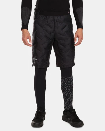 KILPI FANCY-M Černé pánské zateplené kraťasy KILPI FANCY-M Černé pánské zateplené kraťasy
