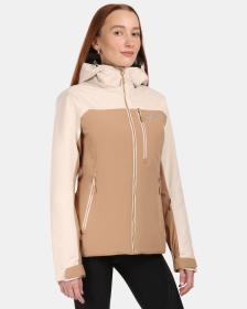 KILPI FLIP-W Béžová dámska lyžiarska bunda KILPI FLIP-W Béžová dámska lyžiarska bunda