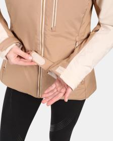 KILPI FLIP-W Béžová dámská lyžařská bunda