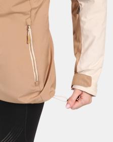 KILPI FLIP-W Béžová dámská lyžařská bunda