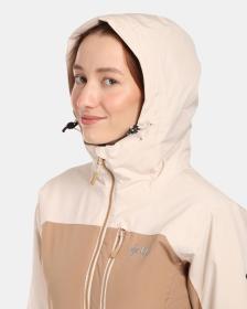 KILPI FLIP-W Béžová dámská lyžařská bunda