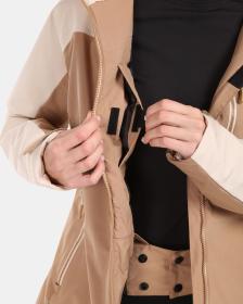 KILPI FLIP-W Béžová dámská lyžařská bunda