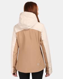 KILPI FLIP-W Béžová dámská lyžařská bunda