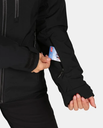 KILPI FLIP-W Černá dámská lyžařská bunda