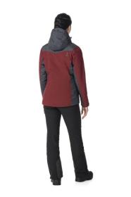 Kilpi FLIP-W Tmavě červená dámská lyžařská bunda POUZE 40 (VÝPRODEJ)