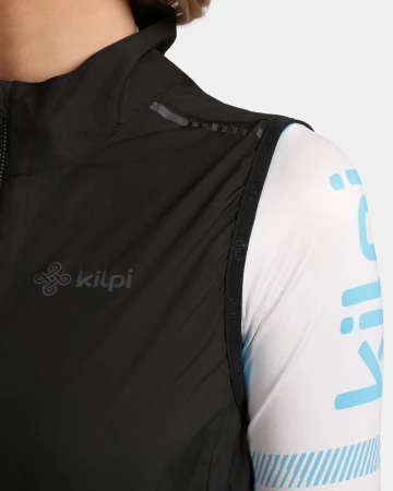 KILPI FLOW-U Černá unisex cyklistická vesta
