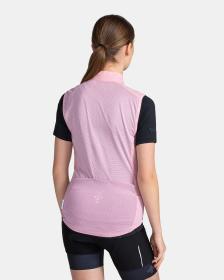 KILPI FLOW-W Svetloružová dámska cyklistická vesta