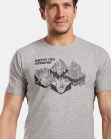 KILPI GAROVE-M Svetlo šedé pánske funkčné tričko