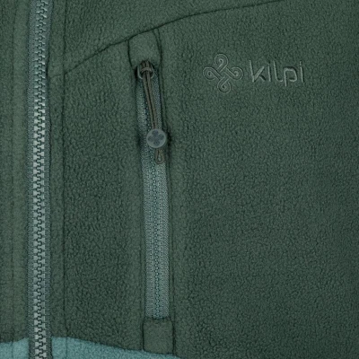KILPI GLANDER-M Tmavě zelená pánská fleecová mikina