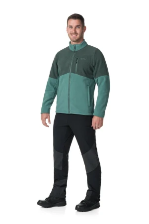 KILPI GLANDER-M Tmavě zelená pánská fleecová mikina