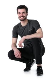 Kilpi HEYES-M černé pánské běžecké kalhoty